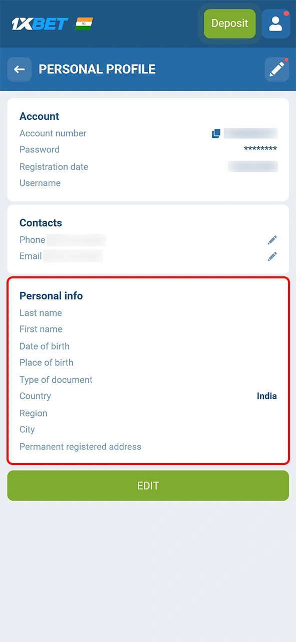 Provide accurate account data to ensure secure 1xBet football sportsbook access.