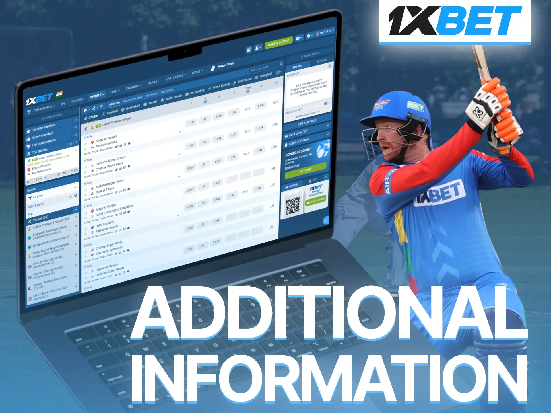 Read additional information about Heinrich Klaasen and his collaboration with 1xBet.